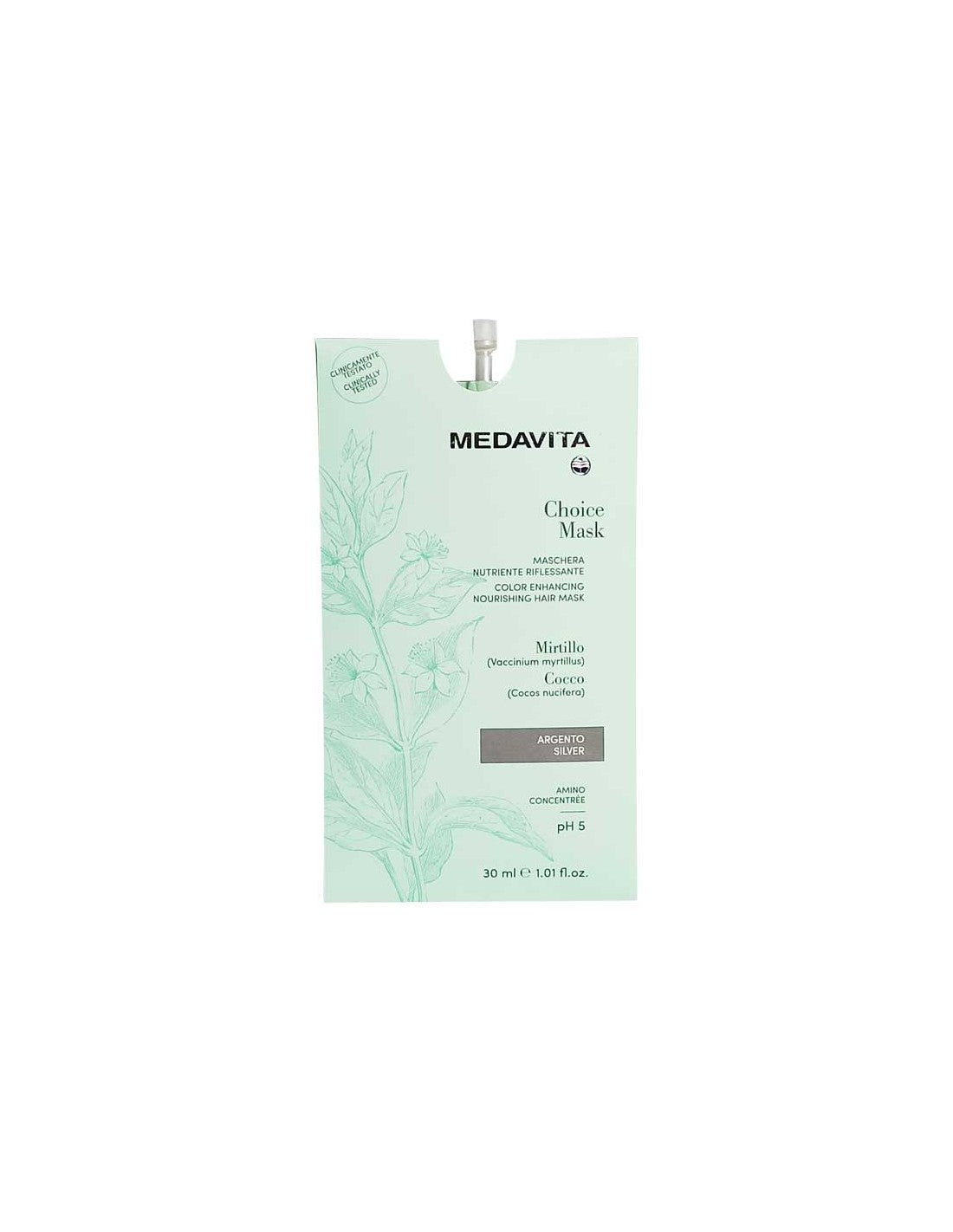 CHOICE MASCHERA NUTRIENTE RIFL. ARGENTO 30ML X 6 PZ