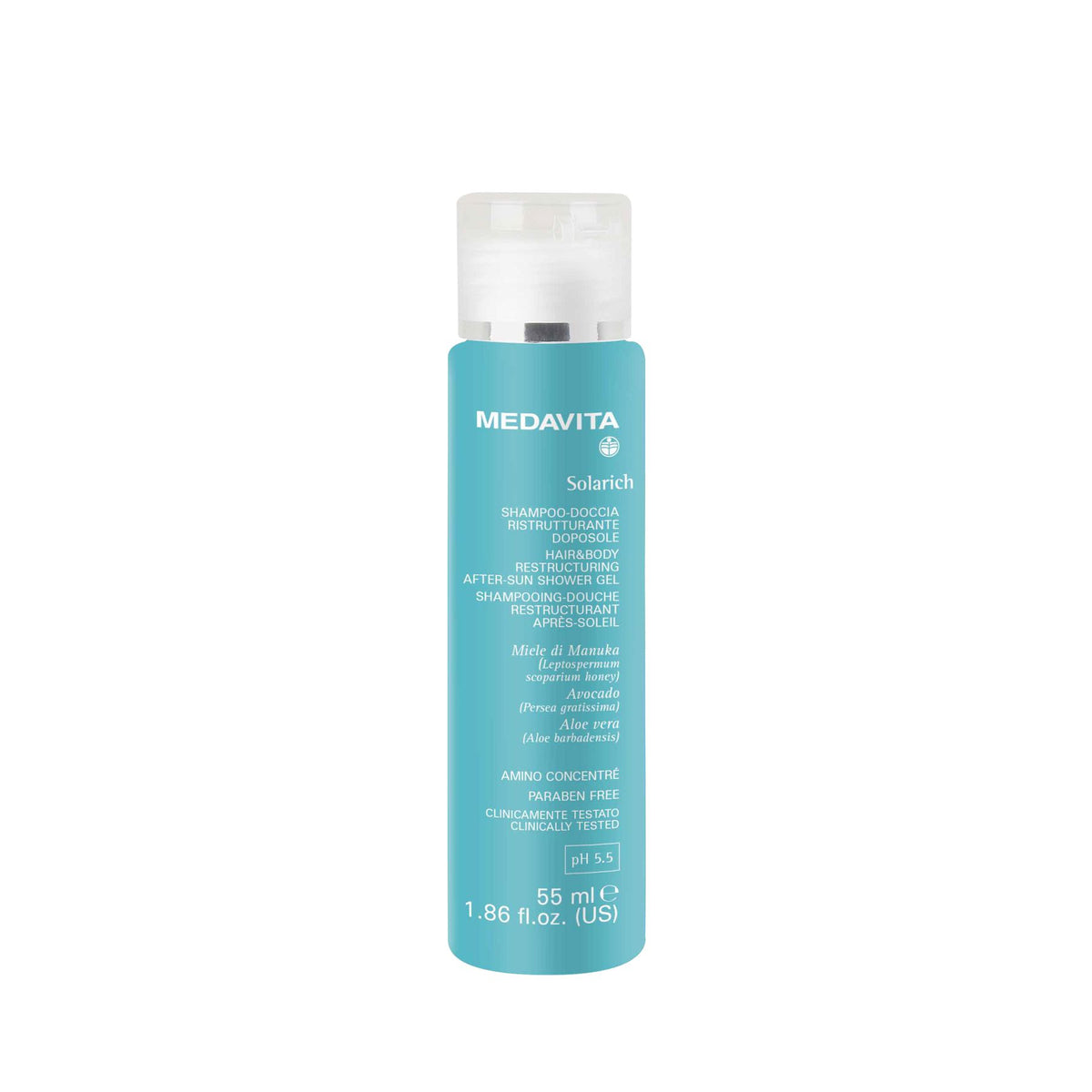 Solarich Shampoo-doccia ristrutturante doposole 55ml