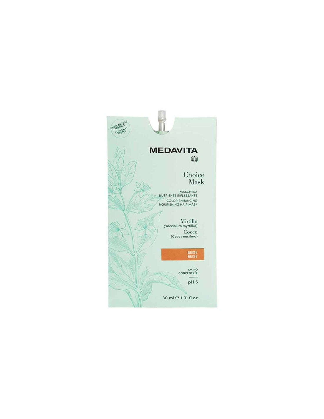 CHOICE MASCHERA NUTRIENTE RIFL. BEIGE 30ML X 6 PZ
