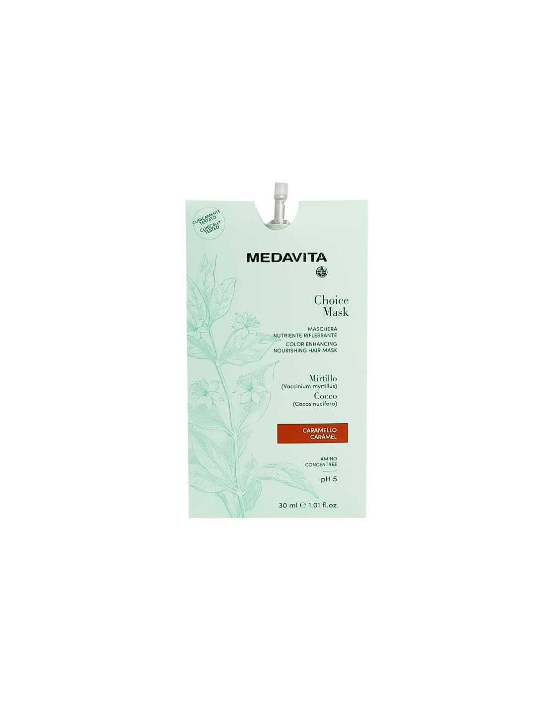 CHOICE MASCHERA NUTRIENTE RIFL. CARAMELLO 30ML X 6 PZ